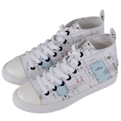 Circuits-electronics-atmel Women s Mid-top Canvas Sneakers by Cowasu