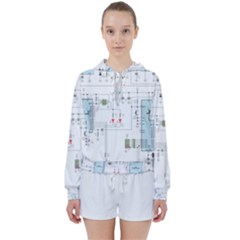 Circuits-electronics-atmel Women s Tie Up Sweat by Cowasu