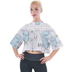 Circuits-electronics-atmel Mock Neck T-shirt by Cowasu