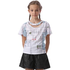 Circuits-electronics-atmel Kids  Front Cut T-shirt by Cowasu