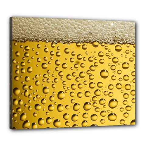 Beer Bubbles Canvas 24  X 20  (stretched) by Cowasu