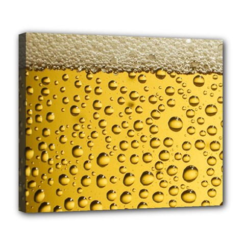 Beer Bubbles Deluxe Canvas 24  X 20  (stretched) by Cowasu