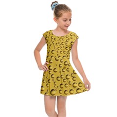 Beer Bubbles Kids  Cap Sleeve Dress by Cowasu