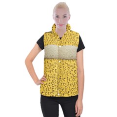 Beer Bubbles Women s Button Up Vest by Cowasu