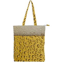 Beer Bubbles Double Zip Up Tote Bag by Cowasu