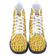 Beer Bubbles Men s High-top Canvas Sneakers