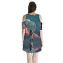 Astronaut-moon-space-nasa-planet Shoulder Cutout Velvet One Piece View2