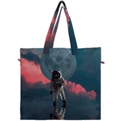 Astronaut-moon-space-nasa-planet Canvas Travel Bag by Cowasu