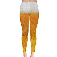 Beer Bubbles Pattern Everyday Leggings  by Cowasu