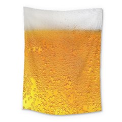 Beer Bubbles Pattern Medium Tapestry