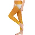 Beer Bubbles Pattern Lightweight Velour Classic Yoga Leggings View3