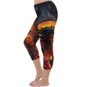 Dragon Fire Fantasy Art Capri Winter Leggings  View2