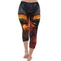 Dragon Fire Fantasy Art Capri Winter Leggings  View4