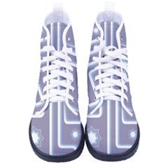 Pattern-non-seamless-background Men s High-top Canvas Sneakers