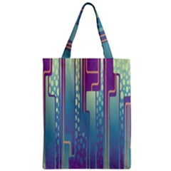 Non-seamless-pattern-background Zipper Classic Tote Bag by Cowasu