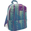 Non-seamless-pattern-background Zip Up Backpack View2