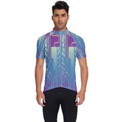 Non-seamless-pattern-background Men s Short Sleeve Cycling Jersey by Cowasu