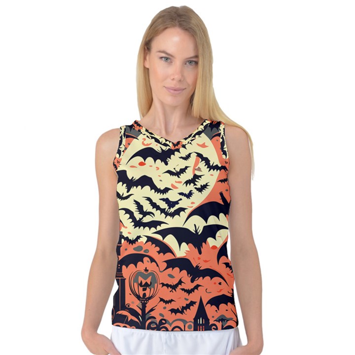 Bat pattern Women s Basketball Tank Top