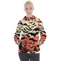 Bat pattern Women s Hooded Pullover View1