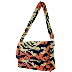 Bat Pattern Full Print Messenger Bag (s) by Valentinaart