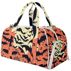 Bat Pattern Burner Gym Duffel Bag by Valentinaart