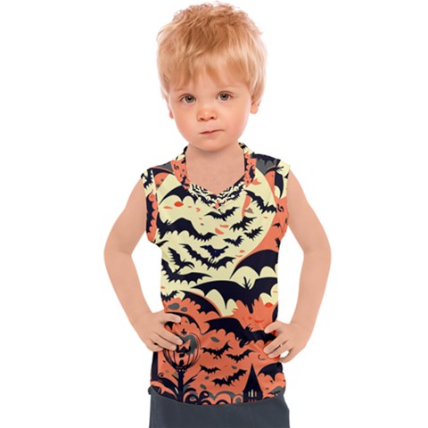 Bat Pattern Kids  Sport Tank Top by Valentinaart