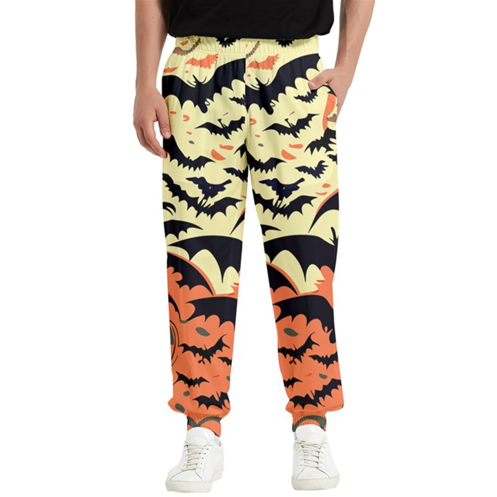 Bat pattern Men s Elastic Waist Pants