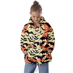 Bat Pattern Kids  Oversized Hoodie