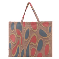 Background-abstract-non-seamless Zipper Large Tote Bag by Cowasu