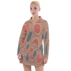 Background-abstract-non-seamless Women s Long Sleeve Casual Dress by Cowasu