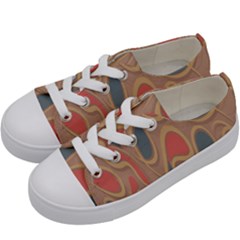 Background-abstract-non-seamless Kids  Low Top Canvas Sneakers