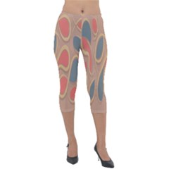 Background-abstract-non-seamless Lightweight Velour Capri Leggings  by Cowasu