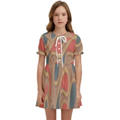 Background-abstract-non-seamless Kids  Sweet Collar Dress