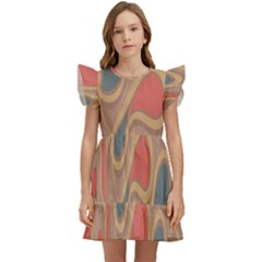 Background-abstract-non-seamless Kids  Winged Sleeve Dress by Cowasu