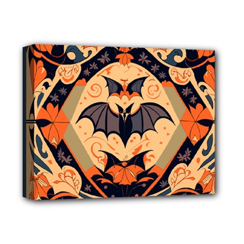 Bat Pattern Deluxe Canvas 14  X 11  (stretched) by Valentinaart