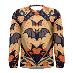 Bat Pattern Men s Long Sleeve T-shirt