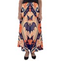 Bat pattern Flared Maxi Skirt View1