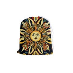 Boho Sun Drawstring Pouch (medium) by Valentinaart