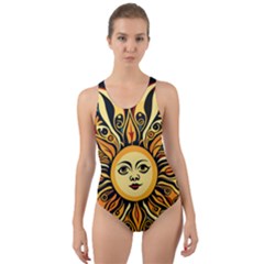 Boho Sun Cut-out Back One Piece Swimsuit by Valentinaart