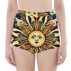 Boho Sun High-waisted Bikini Bottoms by Valentinaart