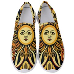 Boho Sun Men s Slip On Sneakers by Valentinaart