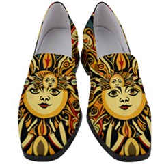 Boho Sun Women s Chunky Heel Loafers by Valentinaart