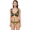 Boho sun Low Cut Ruffle Edge Bikini Set View1