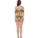 Boho sun Ruffle Edge Tie Up Bikini Set	 View4