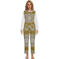 Surabi Durian Sukabumi Womens  Long Sleeve Lightweight Pajamas Set