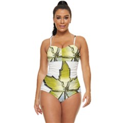 Life Is Beautiful And Green Retro Full Coverage Swimsuit by Humidesigner786