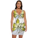 Life is beautiful and green Draped Bodycon Dress View1