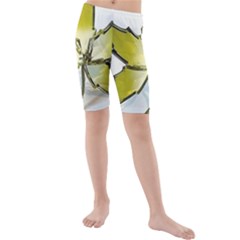 Life Is Beautiful And Green Kids  Mid Length Swim Shorts