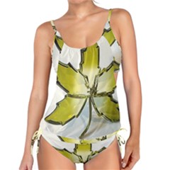 Life Is Beautiful And Green Tankini Set