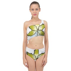 Life Is Beautiful And Green Spliced Up Two Piece Swimsuit by Humidesigner786